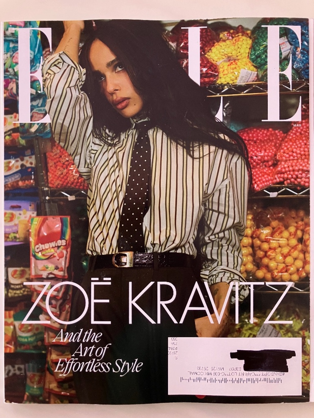 Elle Magazine Zoe Kravitz March 2023